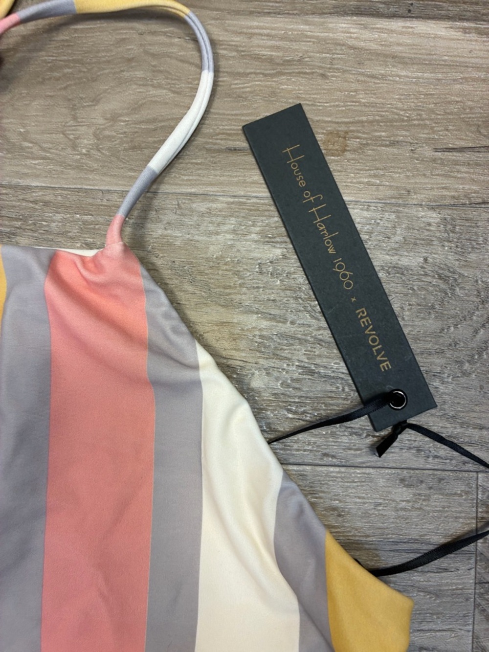 House of Harlow 1960 x Revolve Saros Stripe Swim Top - Picture 3 of 10